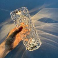 3 d diamond kristal masa lambası 