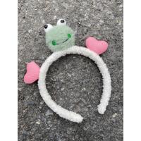 3 lü Kalpli Sevimli kurbağa Moda taç kafa bandı 