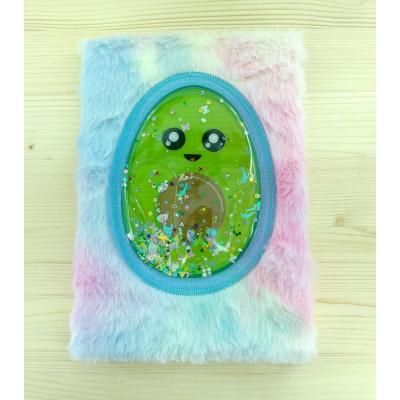 Avokado sulu simli peluş defter