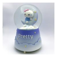 Ay üstünde Hellokitty kar küresi büyük boy