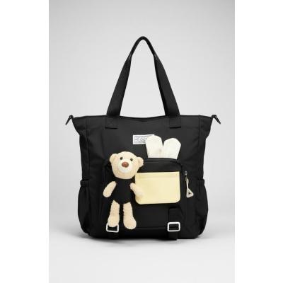 Ayıcıklı yüksek kapasite kol çantası