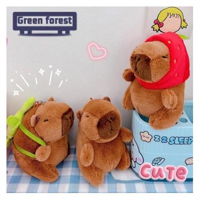 Capybara peluş anahtarlık kawaii