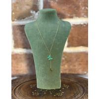 ÇELİK KELEBEK MİNELİ Y KOLYE 