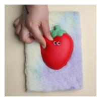 Çilek squishy peluş defter