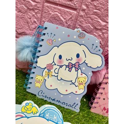 Cinnamonroll spiralli ponponlu defter 