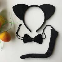Cosplay parti taç-papyon-kuyruk aksesuar seti