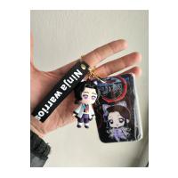 Demon slayer kartlı anahtarlık 