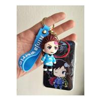 Demon slayer kartlı anahtarlık 