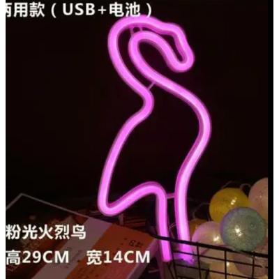 Flamingo Duvar Neon Gece Lambası 