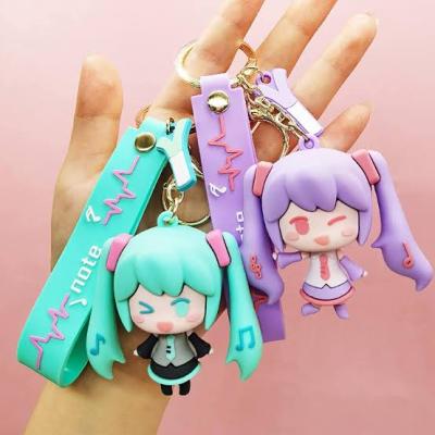 Hatsune miku silikon anahtarlık 
