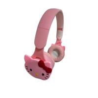 Hello Kitty Kablosuz Bluetooth Katlanabilir Kulaküstü Kulaklık Beyaz Pembe Mor