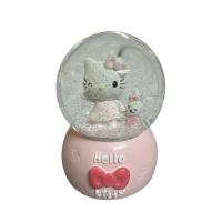 Hello Kitty Ve Ayıcık Müzikli Işıklı Büyük Boy Kar Küresi