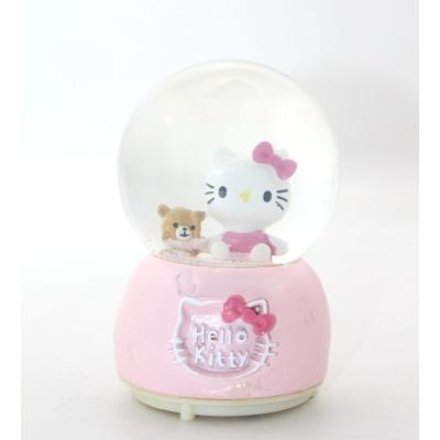 Hellokitty ayıcık oturan kar küresi