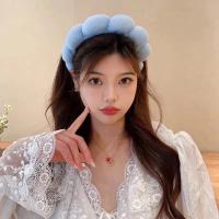 Kabarcık kafa çember saç bandı Terry bez Co spa 