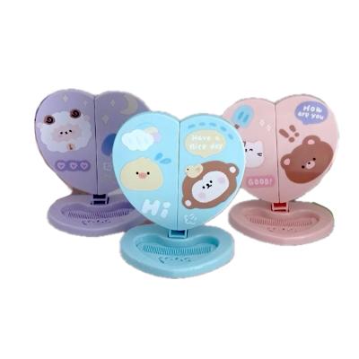 Kalp şekil taraklı masa aynası 