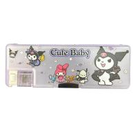 Kawai Sanrio Kuromi Kalemtıraşlı Kalemlik Kalem Kutusu 24lü