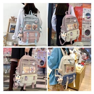 Kawaii ayıcık çok bölmeli sırt çantası 