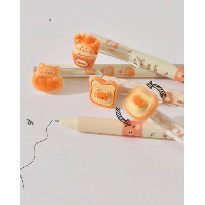 Kawaii ekmek kedi kalem jel