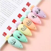 Kawaii havuç fosforlu kalem