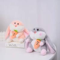 Kawaii havuç tutan tavşan anahtarlık