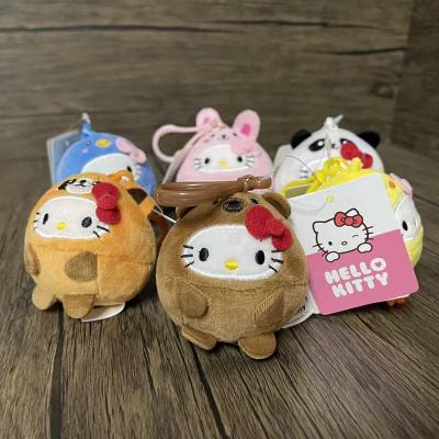 Kawaii hayvan tulumlu hellokitty anahtarlık 