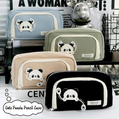 Kawaii patisi çekilebilen panda kalem kutu