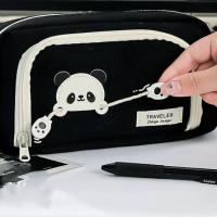 Kawaii patisi çekilebilen panda kalem kutu