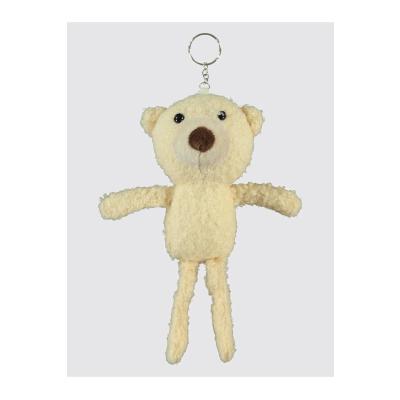 Krem rengi ayıcık anahtarlık 