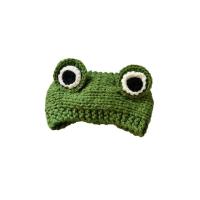 Kurbağa örgü saç bandı