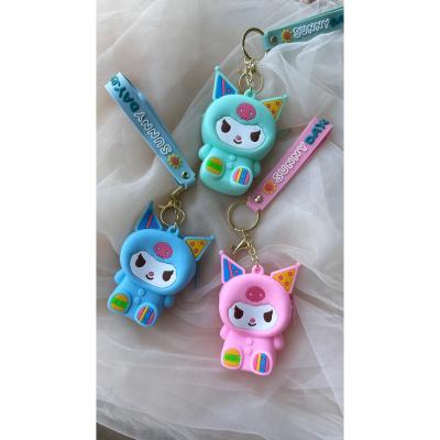 Kuromi cüzdan anahtarlık silikon