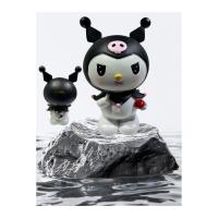 Kuromi siyah/mor kumbara büyük 