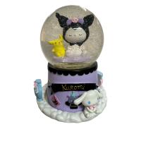 Kuromi Ve Pompompurin Gözü Açık Dev Boy Işıklı Müzikli Kar Küresi 2 model