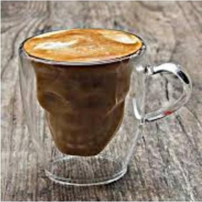 Kuru kafa ekspresso bardağı çift çidarlı