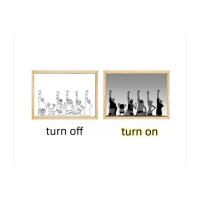 Led ışıklı ahşap pano 