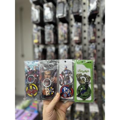 Marvel anime yeni 3 d dönen metal anahtarlık modelleri 
