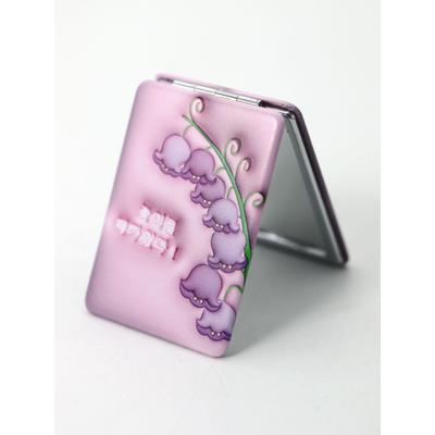 Mor Çiçek cep aynası