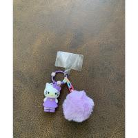 Mor Hellokitty anahtarlık ponponlu 