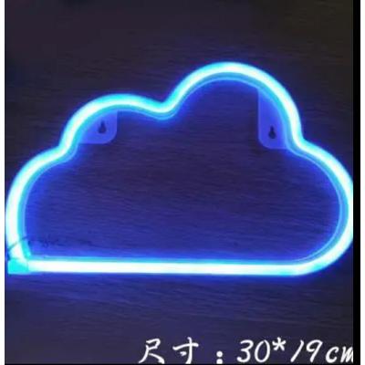 Neon Bulut Duvar Gece Lambası 