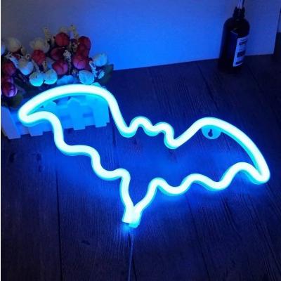 Neon Yarasa Duvar Gece lambası 