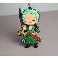 One piece roronoa Zorro çift yönlü silikon anahtarlık 