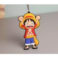 One piece luffy silikon anahtarlık çift yönlü 