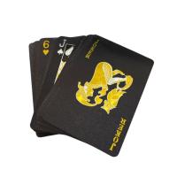 Özel Siyah Tasarımlı PVC İskambil Oyun Kartları 10lu