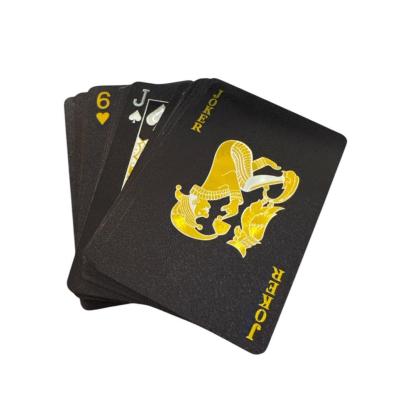 Özel Siyah Tasarımlı PVC İskambil Oyun Kartları 10lu