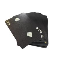 Özel Siyah Tasarımlı PVC İskambil Oyun Kartları 10lu