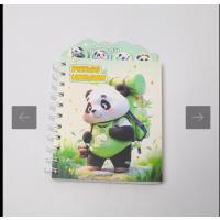 Panda içi desenli ayraçlı A5 defter 