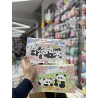 Panda kırtasiye seti kareli ve çizgili a kalite 