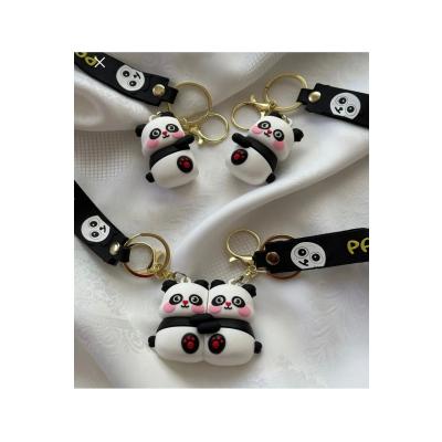 Panda mıknatıslı anahtarlık