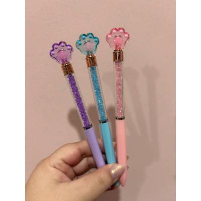 Pati kristal döner başlık tükenmez kalem