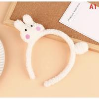 Pembiş yanaklı moda tavşan taç kafa bandı 