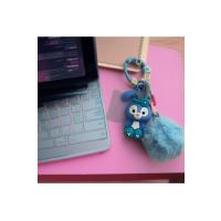 Ponponlu Kawaii tavşan anahtarlık 